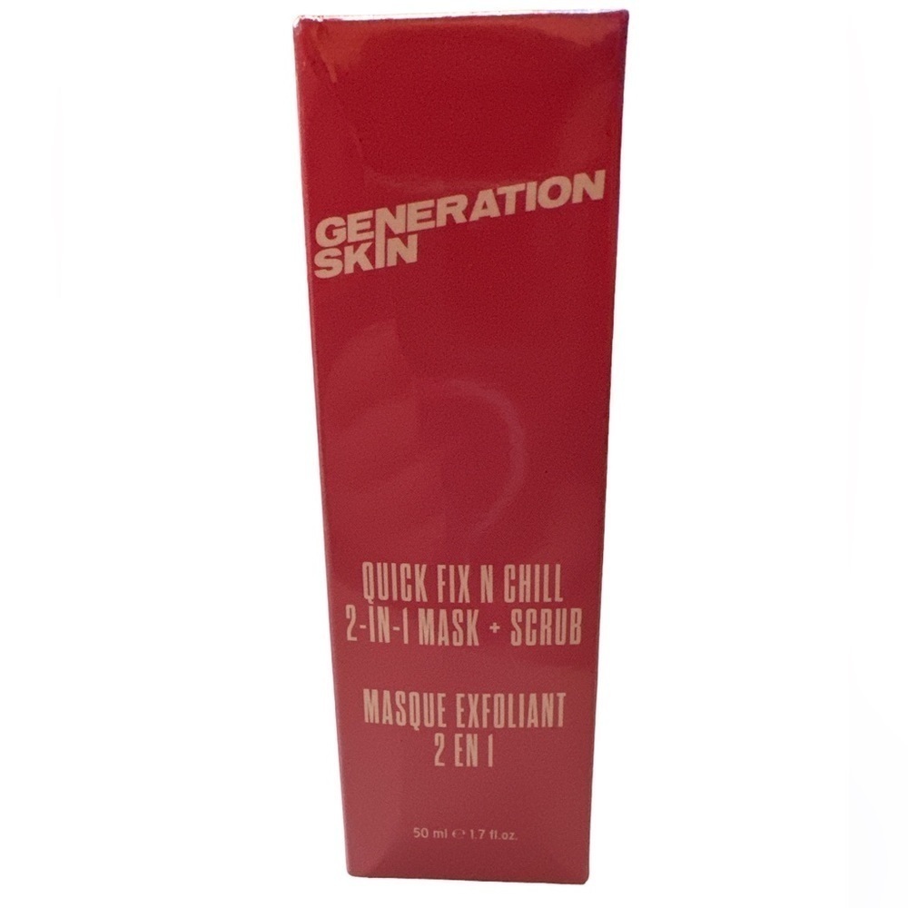 Generation Skin Quick Fix N Chill 2-In-1 Mask + Scrub New In Box
